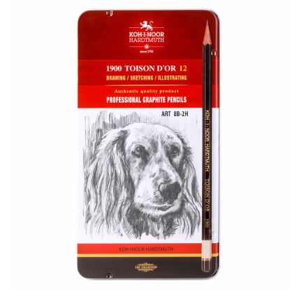 Picture of Toison D' Or Artist Graphite Pencil Tin 8B-2H 12