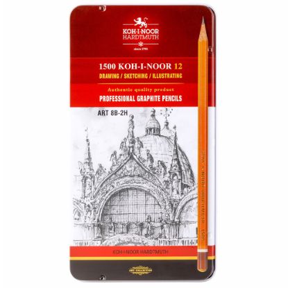 Picture of Art Graphite Pencil 12Pcs Tin Set 8B-2H