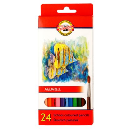 Picture of Aquarelle Colour Pencils 24 Set