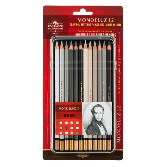 Picture of Aquarelle Grey Pencil  Tin Of 12 