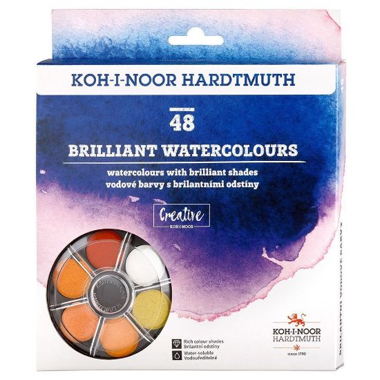 Picture of Brilliant Water Colours 48 Set