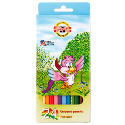 Picture of School Coloured Pencils 24Pcs Box