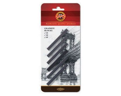 Picture of Graphite Blocks 7X7mm 6Pcs Blister Pack 
