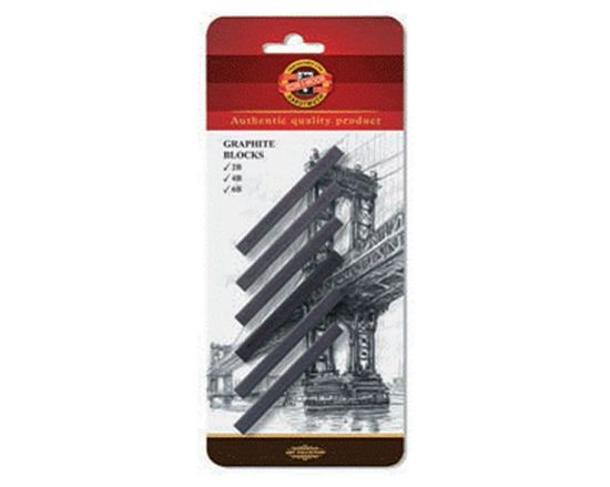 Picture of Graphite Blocks 7X7mm 6Pcs Blister Pack 