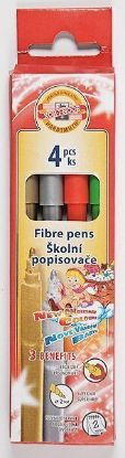 Picture of Christmas Fibre Pens 4Pcs