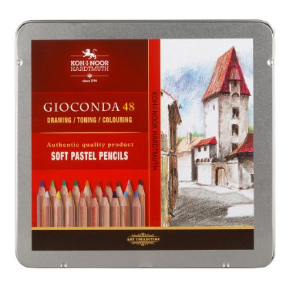 Picture of Gioconda Pastel Chalk Pencils 48Pcs Tin Set 