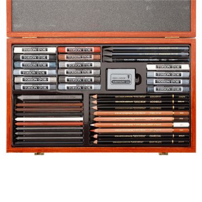 Picture of Gioconda Medium Artist Set In Wooden Box 54Pcs