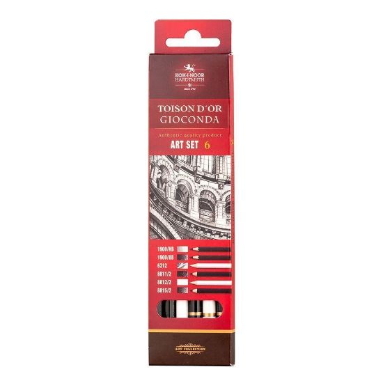 Picture of Mini Art Set 6Pcs Graphite And Charcoal