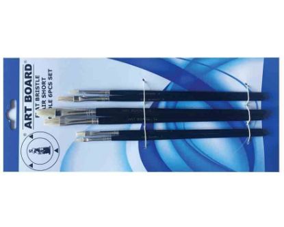 Picture of Art Board 6Pcs Bristle Hair Brush Set