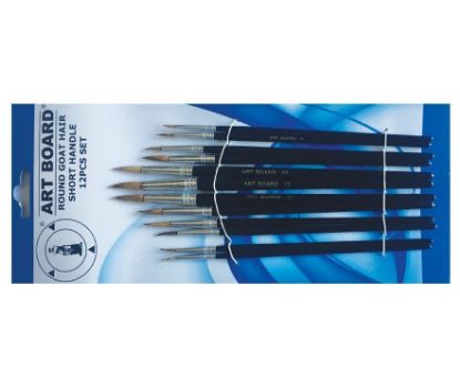Picture of Art Board 12Pcs Goat Hair Brush Set