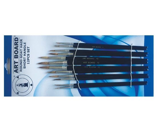 Picture of Art Board 12Pcs Goat Hair Brush Set