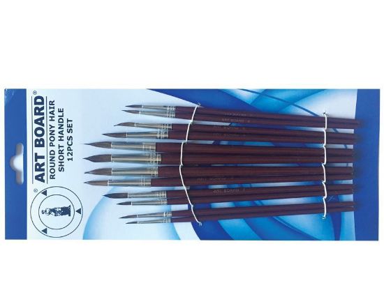 Picture of Art Board 12Pcs Pony Hair Brush Set