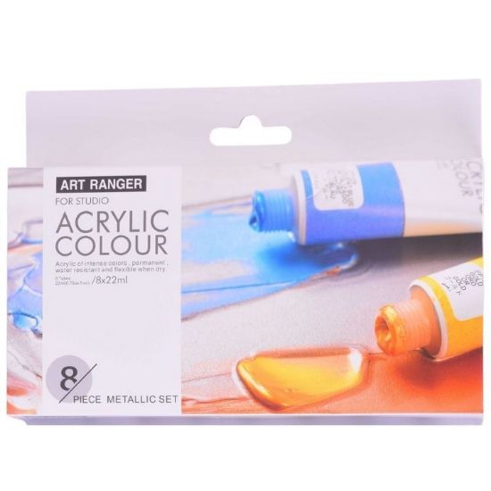 Picture of Art Ranger Acrylic Set Metalic Colours 8X22ml