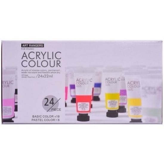 Picture of Art Ranger Acrylic Set Regular & Pastel Colours 24X22ml 