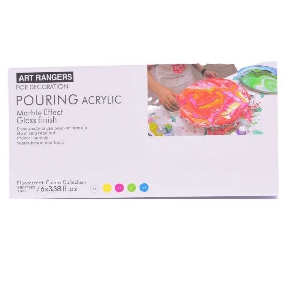 Picture of Art Ranger Pouring Acrylic Set Neon Colours 6X100ml 