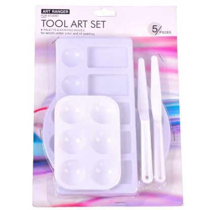Picture of Palette & Palette Knife Set 5Pc