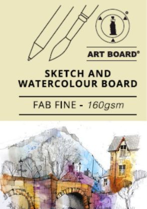 Picture of Fine Fab Water Colour And Sketch Board 160Gsm A2