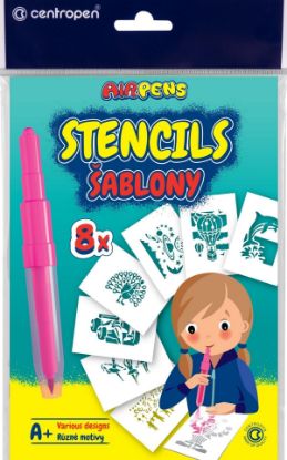 Picture of Stencils 8Pcs Mixed Designs