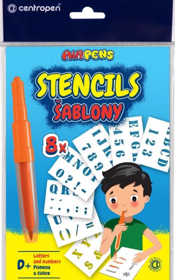 Picture of Stencils 8Pcs Alphanumeric (D)
