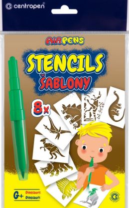 Picture of Stencils 8Pcs Dinosaurs