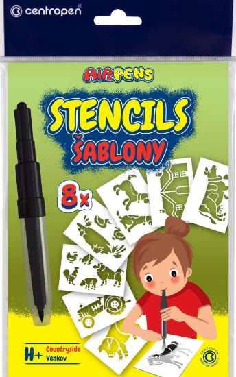 Picture of Stencils 8Pcs Farm Animal