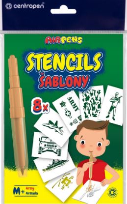 Picture of Stencils 8Pcs Army