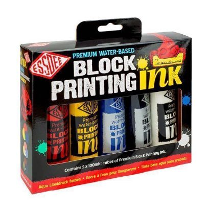 Picture of Essdee Block Printing Ink 5Pcs Assorted Colours