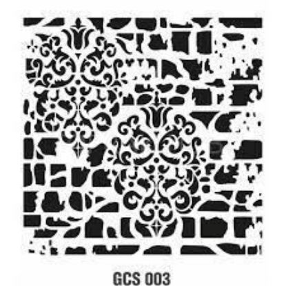 Picture of Cadence Stencil Brick Wall Damask