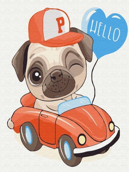 Picture of Greetings From A Pug Wrapped