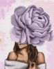 Picture of Lady With Purple Peony Wrapped