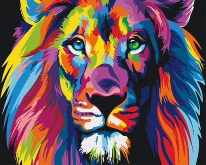 Picture of Rainbow Lion Wrapped