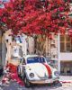 Picture of Car On A Flowering Street