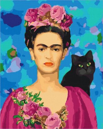 Picture of Frida With A Cat Boxed