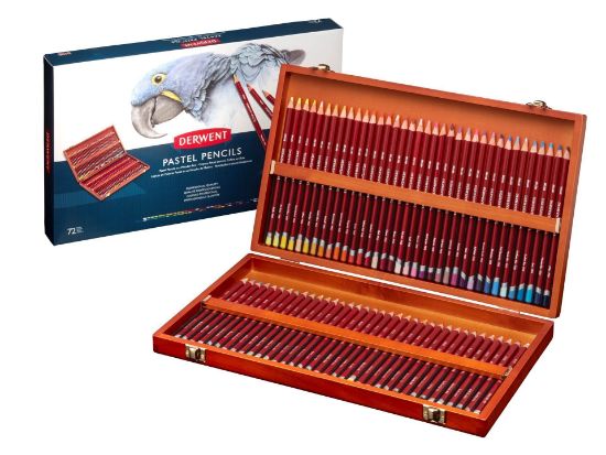 Picture of Pastel Pencil Wooden Box 72 