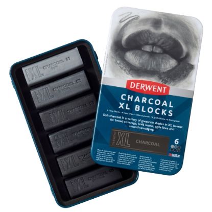 Picture of Derwent Xl Charcoal Tin 6