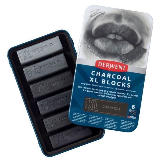 Picture of Derwent Xl Charcoal Tin 6