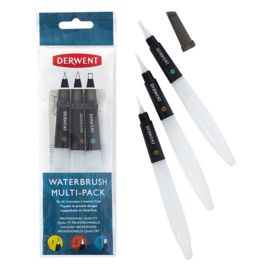 Picture of Derwent Multi Pack Waterbrush 3Pcs
