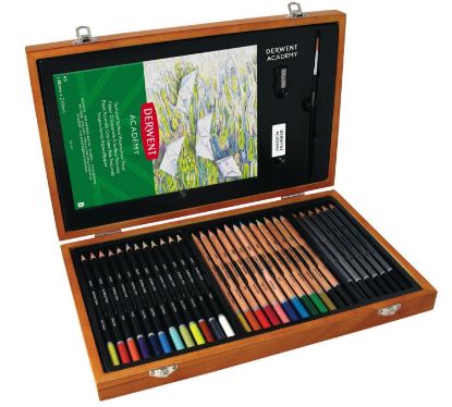 Picture of Academy Wooden Gift Box Colouring Pencils