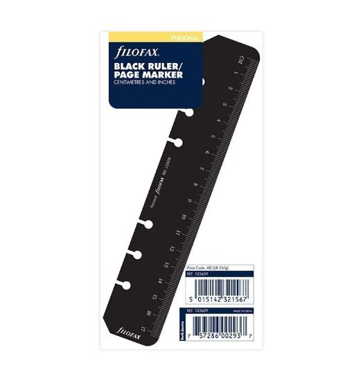 Picture of Org Personal Ruler And Page Marker Black (A)