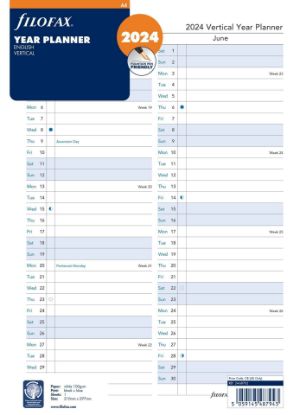 Picture of A4 Year Planner (D) (R) Vertical