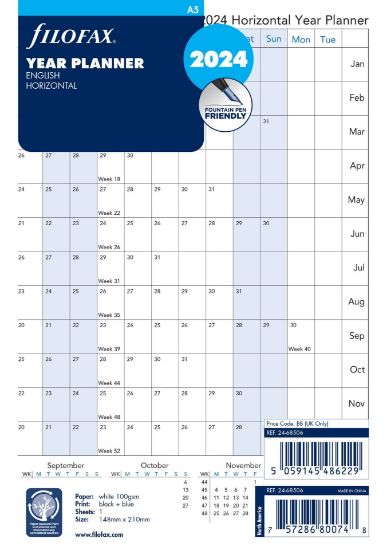 Picture of A5 Year Planner (D) (R) Horizontal