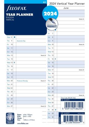 Picture of A5 Year Planner (D) (R) Vertical
