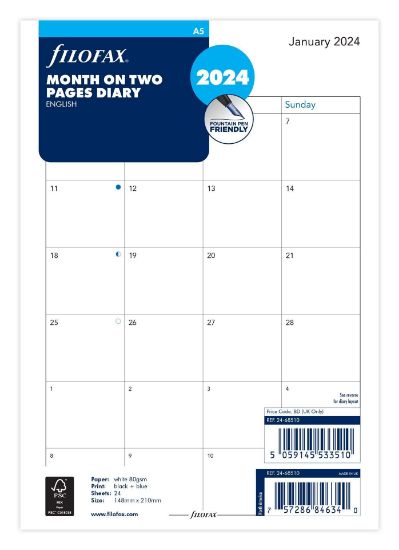 Picture of Org A5 Month To View (D) (R) Classic