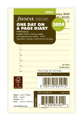 Picture of Org Mini Day Per Page (D) (R) Cream With App