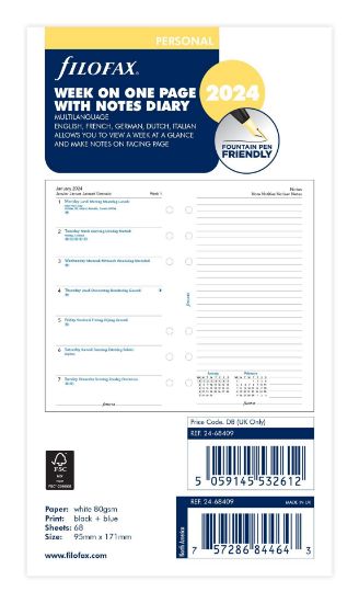 Picture of Org Personal Week To View (D) (R) Classic With Notes