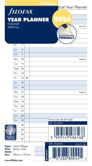 Picture of Org Personal Year Planner (D) (R) Vertical
