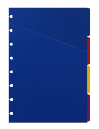 Picture of N/Book A5 Blank Dividers (R) Coloured Dividers 4  Tab