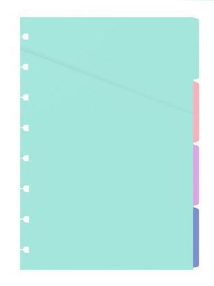 Picture of N/Book A5 Blank Dividers (R) Pastel Divider4 Blank Tab
