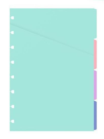 Picture of N/Book A5 Blank Dividers (R) Pastel Divider4 Blank Tab