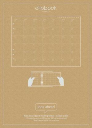 Picture of C/Book A5 Undated Month (R) Planner